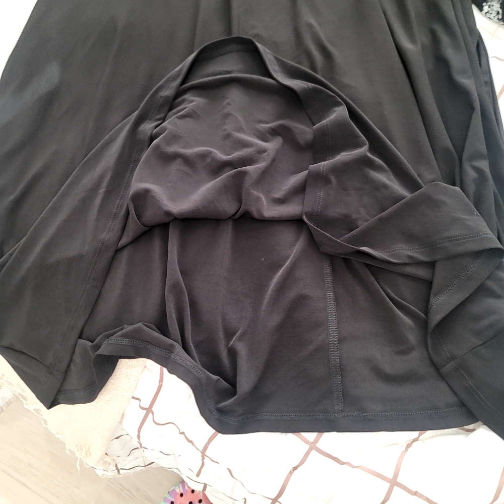 NWT Nina Leonard 2X Black Sequin Cold Shoulder Dress Cocktail Party Glam Evening - Picture 11 of 17